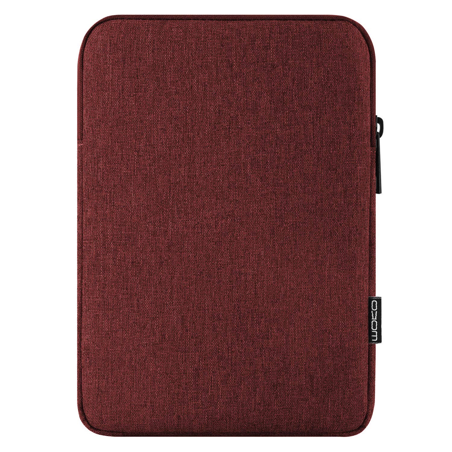 MoKo 9-11 inch tablet case for iPad 11-inch A16 2025, 10.2-inch iPad 2021, Pro 11 M5, Air M3, Galaxy Tab A11+/ A9+, Protective Sleeve Bag for Pencil/Magic Keyboard, Wine Red