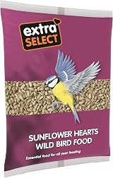 Extra Select Sunflower Hearts Bird Food Husk-Free Oil Rich 1 kg