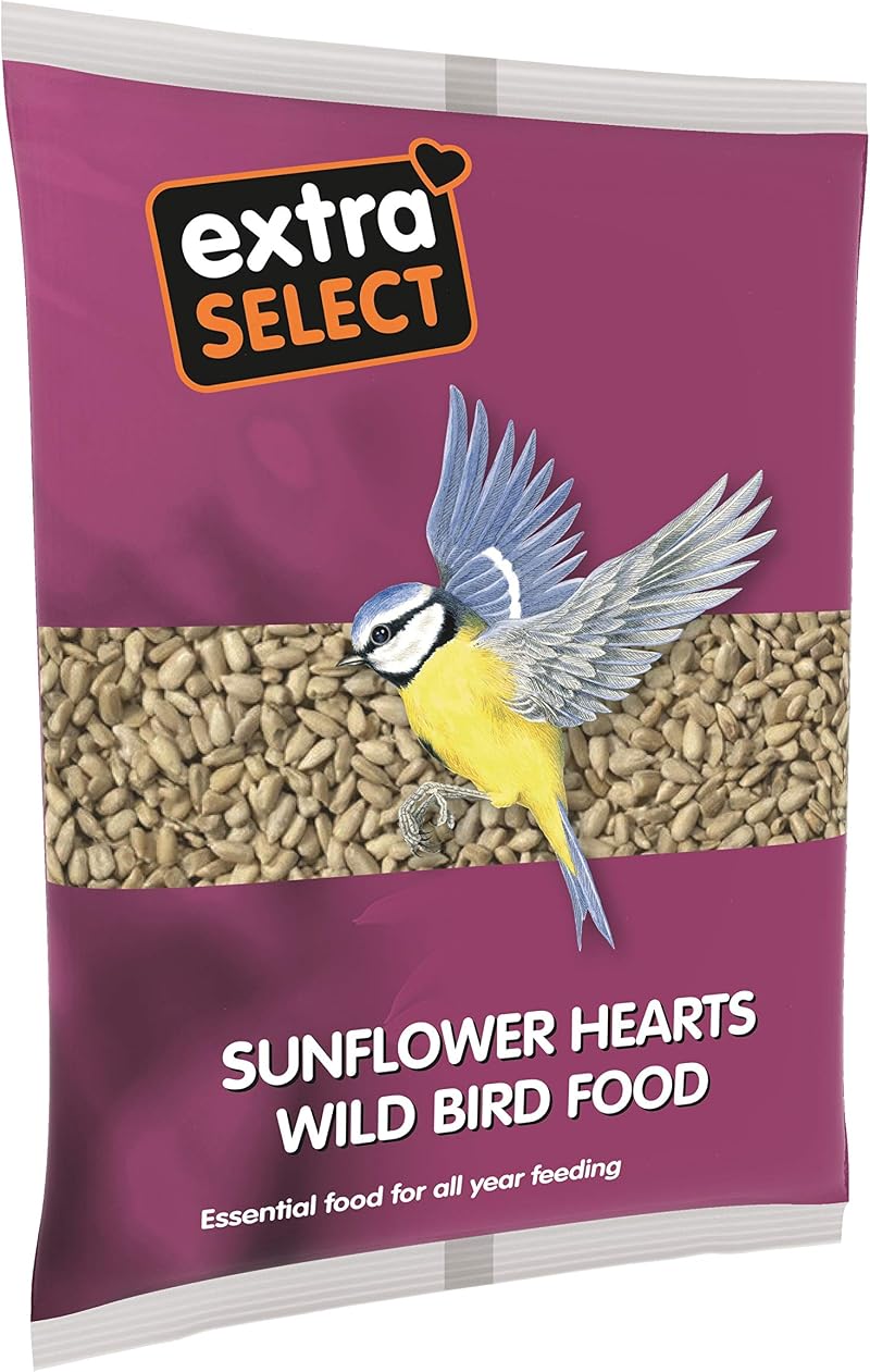 Extra Select Sunflower Hearts Bird Food Husk-Free Oil Rich 1 kg