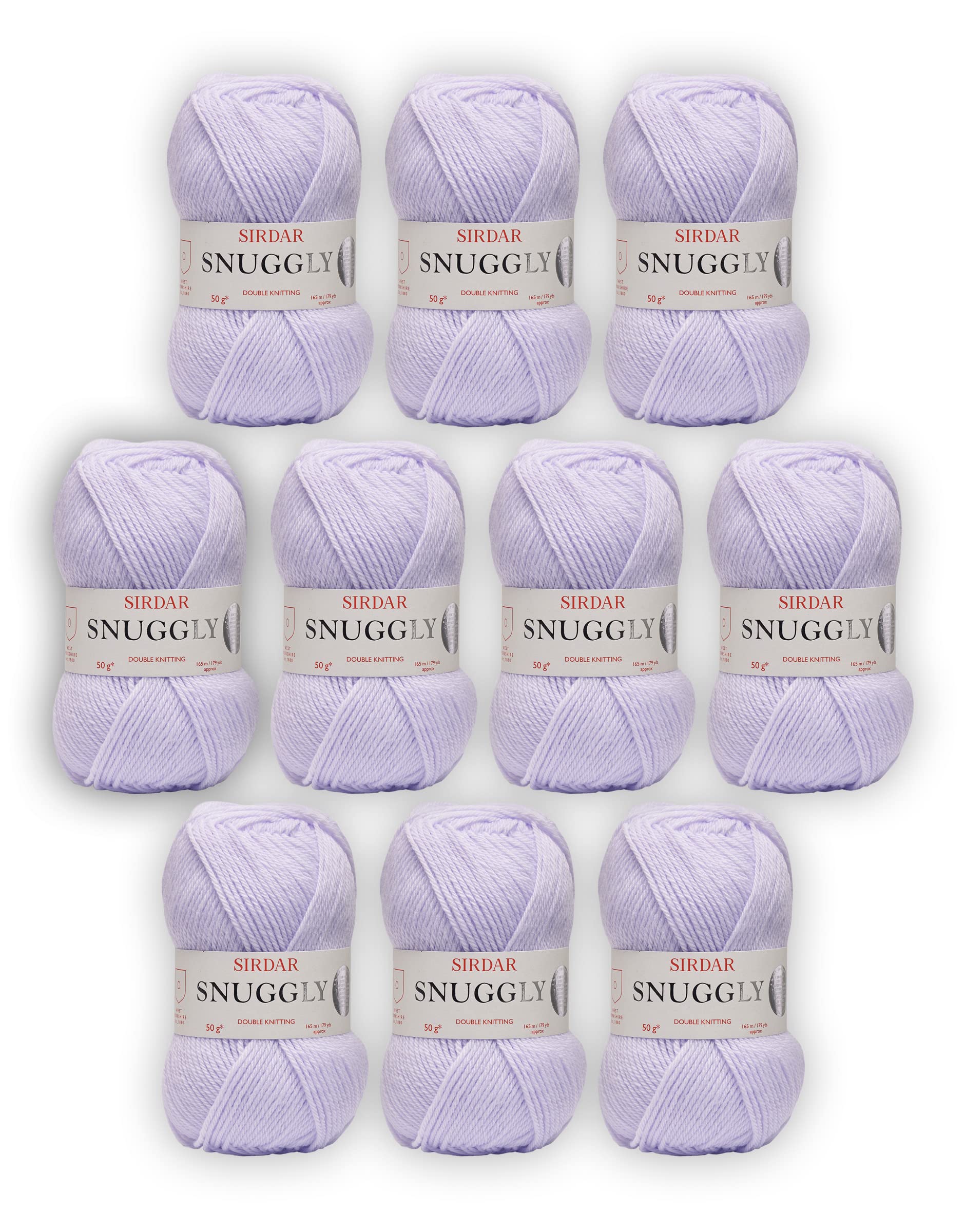 Sirdar Snuggly DK, 10 Pack, Lilac (219), 50g, F075-0219A, One Size