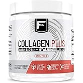 Flow Supplements Collagen Peptides Protein Powder Collagen Supplements with Hyaluronic Acid + Biotin Hydrolyzed Collagen Peptides Multi Collagen Powder Type I and III - 348 Gram (Pack of 1)