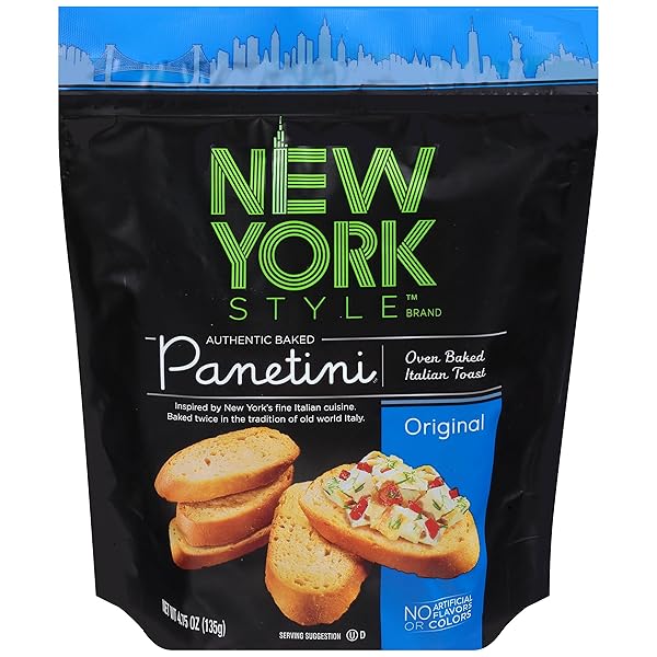 NEW YORK STYLE PANETINI CRACKERS, ORIGINAL, 4.75 OUNCE