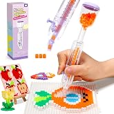 Caydo 5mm Fuse Bead Pen, Purple Fuse Beads Dispenser for Home DIY Decor | Parent-Child Interaction and Kid's Crafts Boosts Efficiency Saves Time High Capacity &amp; Transparent Pen Body(Patented)