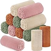 Buryeah 12 Pcs Flannel Throw Blanket Bulk 50 x 60 in Sleepover Blanket Outdoor Wedding Throw Lightweight, Oeko-tex Standard 100 Certified for Sofa Homeless Gifts (Multicolor)