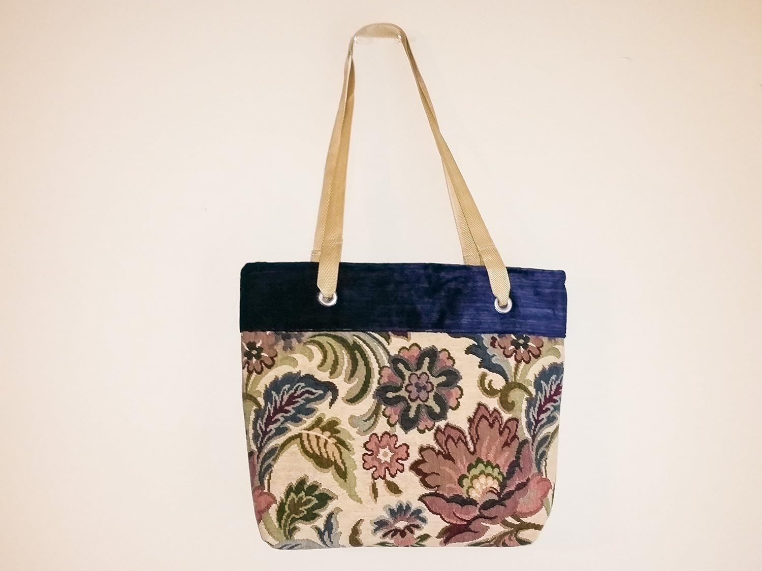 Floral Tapestry Shoulder Bag Tote Bag Purse Shopping Bag