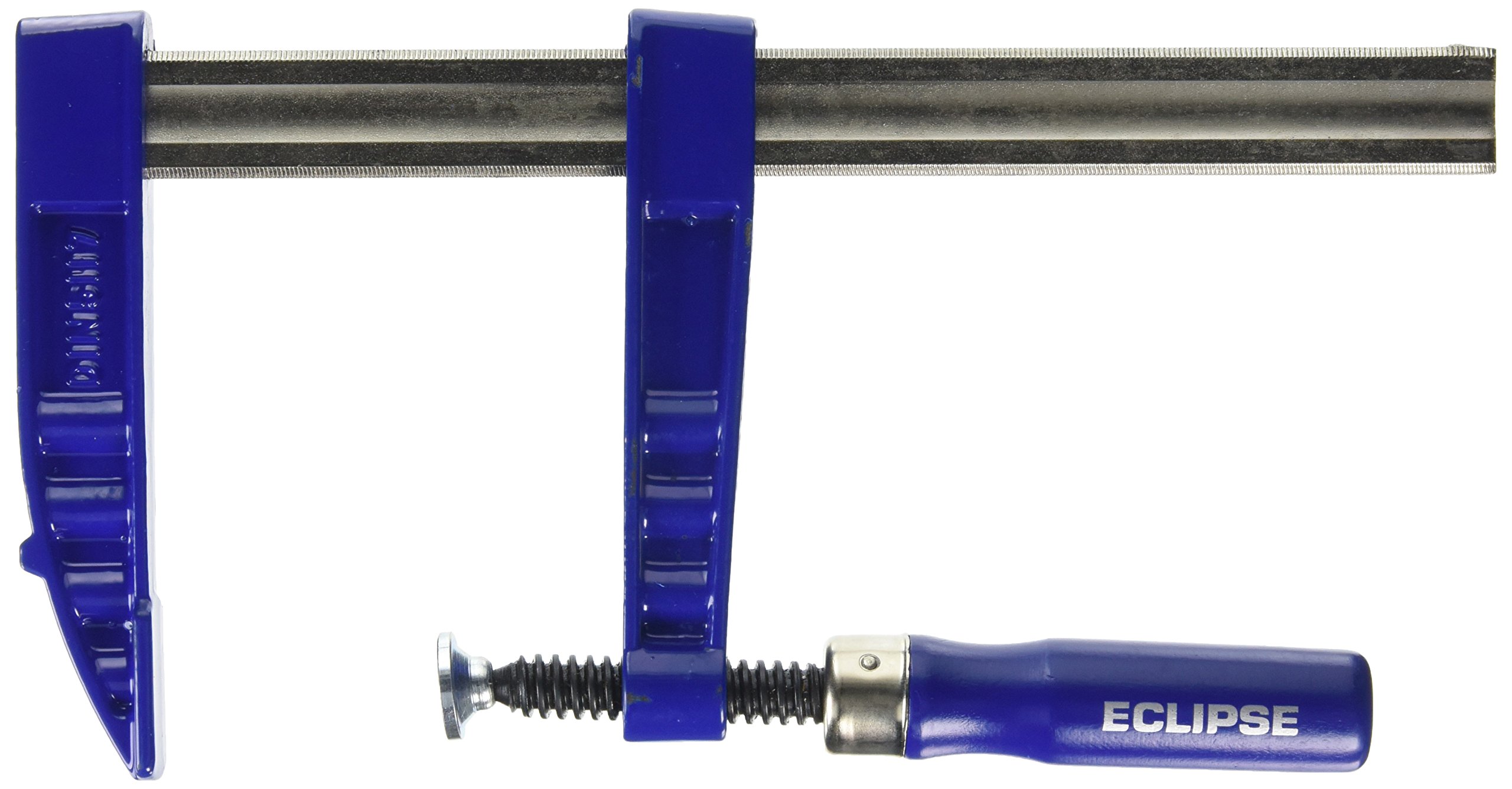Eclipse Professional Tools EC-SCR10 120mm Depth Screw Clamp 250mm (10") Clamping Capacity, Blue and Silver