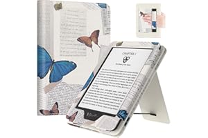 MoKo Case for 6" All-New eBook(11th Generation-2024/2022), Lightweight Shell Cover with Hand Strap Auto Wake/Sleep for E-Read