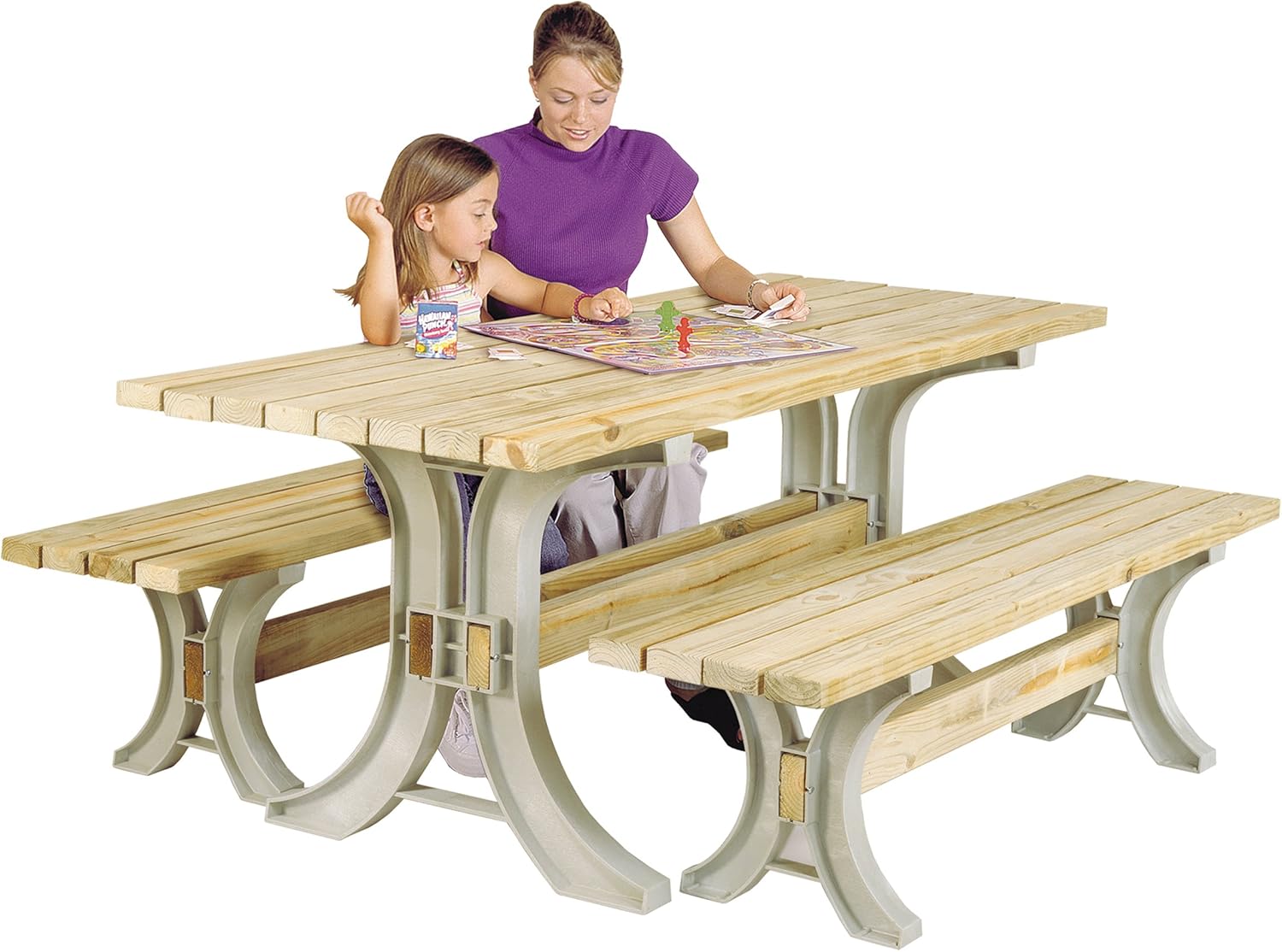 2x4basics 90182ONLMI Custom Picnic Table Kit, Sand : Garden & Outdoor