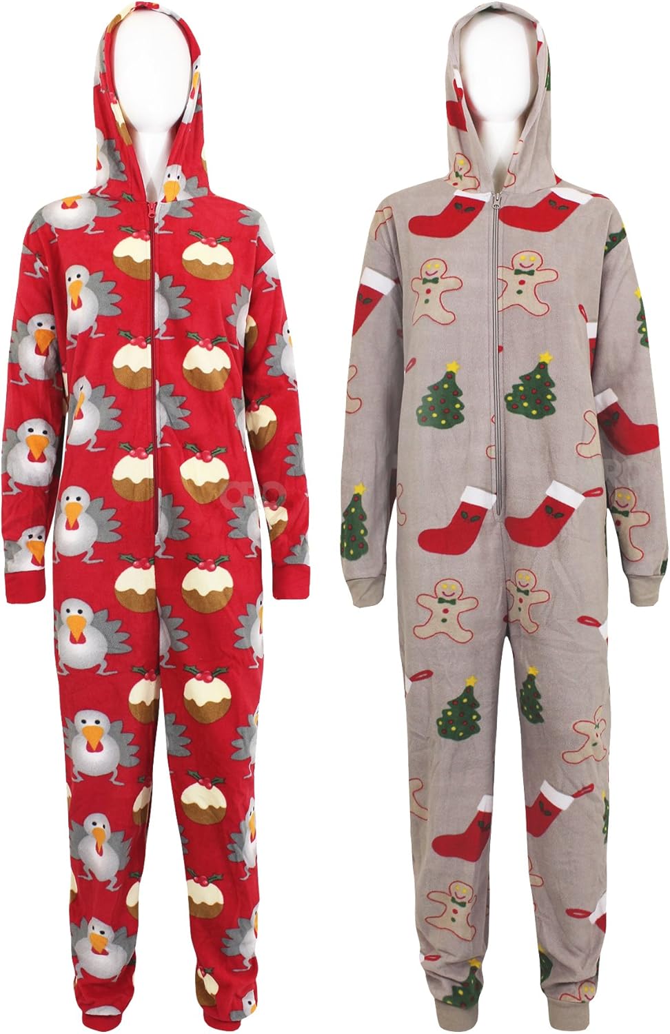 AXTokyo Ladies Womens Christmas All In One Onesie Novelty Sleepwear