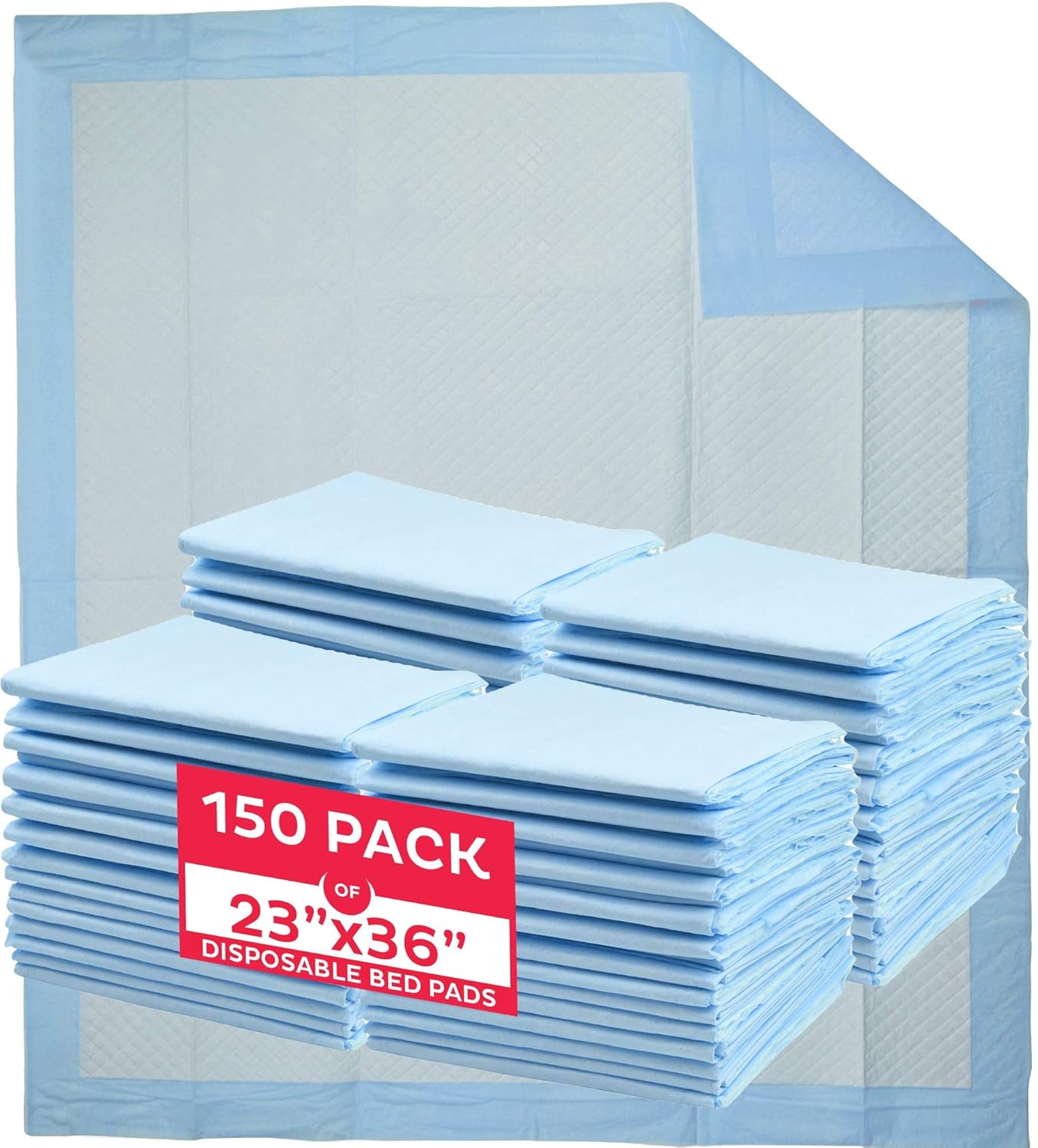 A WORLD OF DEALS INC2336R Disposable Blue Underpad 23 X 36, 150/Case: Industrial & Scientific
