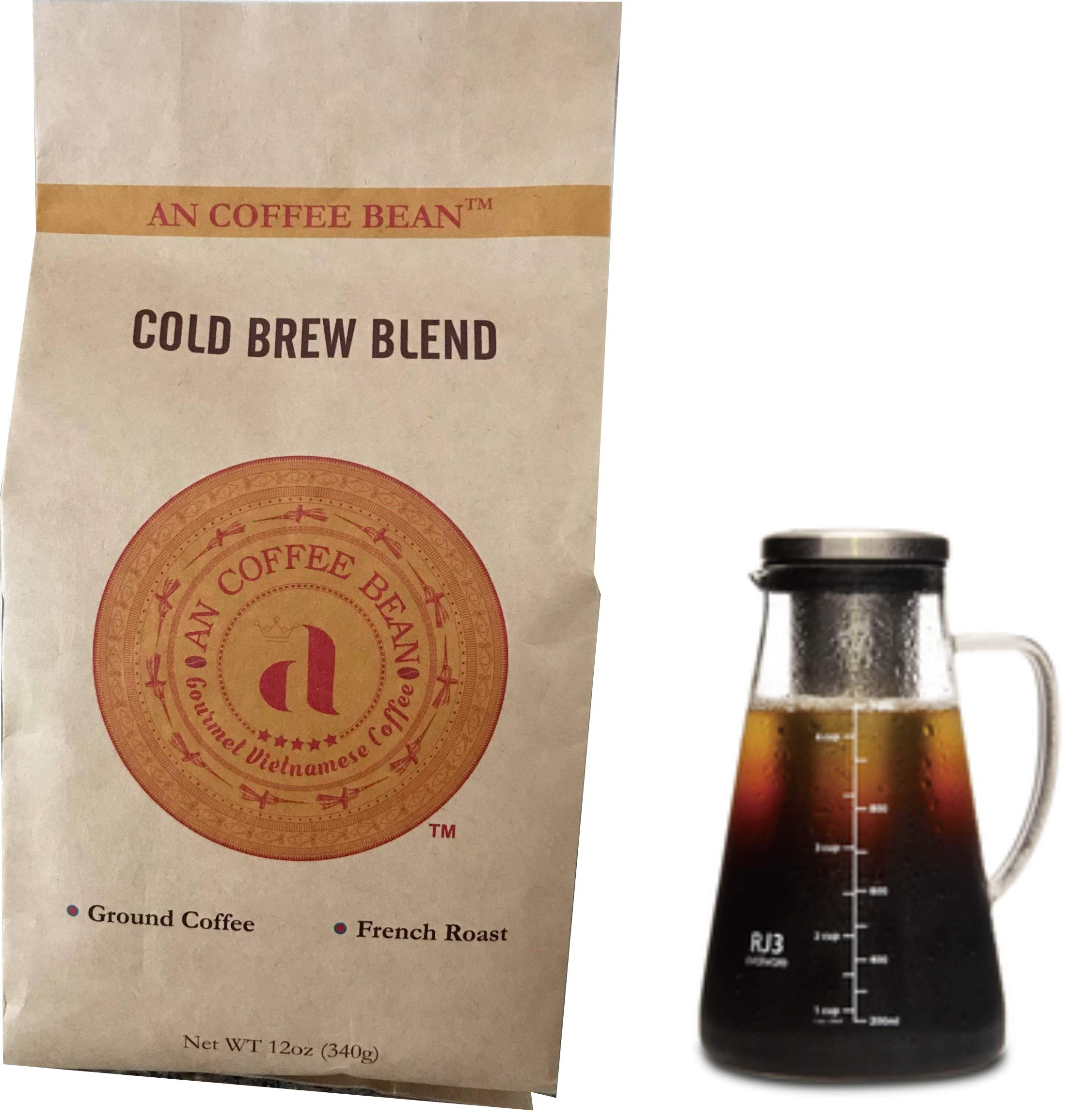 AN COFFEE BEAN - Signature Blend - Extra bold and instense aroma - French roast - Ground coffee 12oz (Pack of 1)