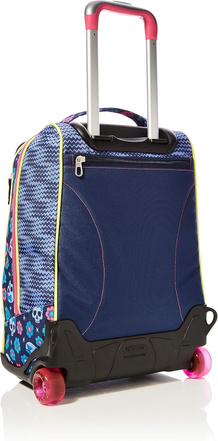 Trolley SEVEN Combo - Mexi Girl - Blue - Retractable Shoulder Straps!, 50 - Image 3