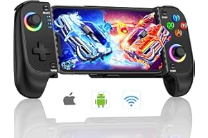AXYBCOOL Mobile Wireless Phone Controller for iphone/Android with Hall Joystick, Mobile Game Controller with Phone Case Support, Compatible with Xbox Game Pass