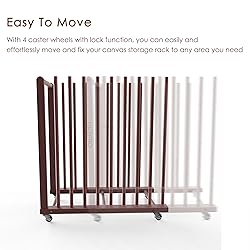 UNZERO Art Storage Rack With Handle & Caster Wheels
