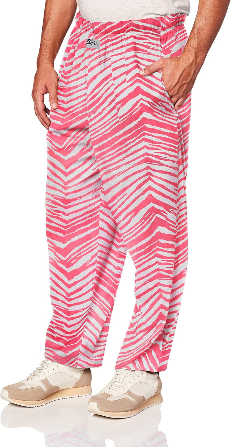 Zubaz Officially Licensed Men's Zebra Print Lounge Pants
