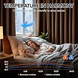 Deconovo Thermal Insulated Blackout Curtains Brown 2 Panels 107x160 cm Eyelets view 2