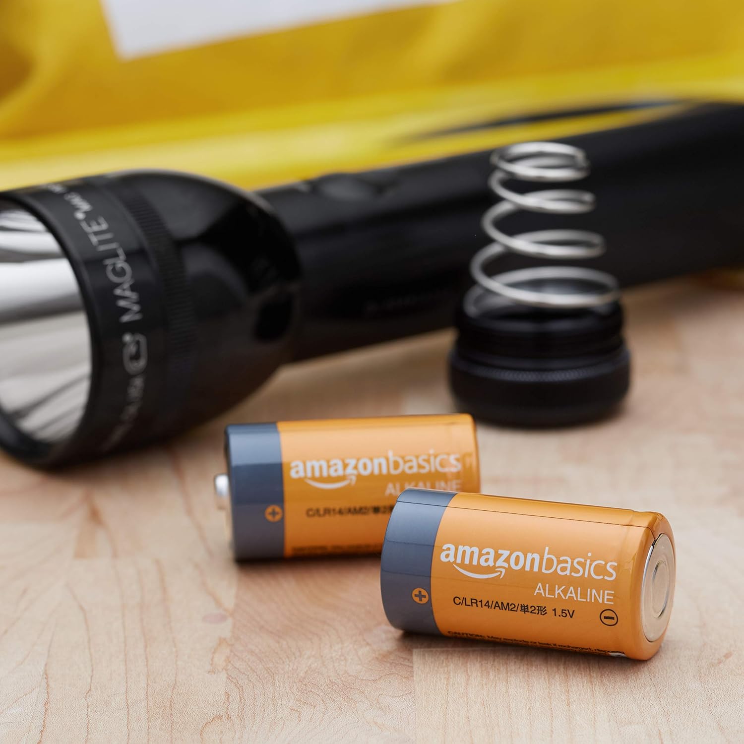 Basics C Cell 1.5 Volt Everyday Alkaline Batteries - Pack of 12: Health & Personal Care
