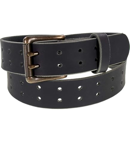 Beltiscool Genuine Vintage Retro Circle Studded Leather Belt  display picture 2