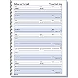 Rediform 51114 Voice Mail Wirebound Log Books 8 x 10 5/8 500 Sets/Book