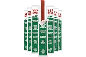 Snack Sticks by Vermont Smoke & Cure – Original Flavor – Beef & Pork – Healthy Meat Protein – 1oz Jerky Stick – 24 count carton