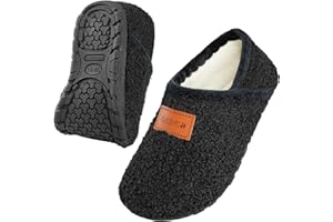 OBBYCO Kids House Slippers Toddler Home Shoes Cozy Lightweight Non-Slip Slippers Socks for Infant Little Boys Girls