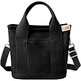 Canvas Tote Bag for Women Stylish Crossboy Handbag Casual Hobo Bag Top Handle Satchel with Multiple Pockets