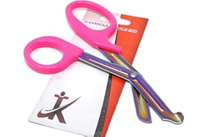 EMT Trauma Shears Scissors Multi-Colour Non-Stick Stainless Steel Blades - Premium Quality 7.25" (Pink Handle)