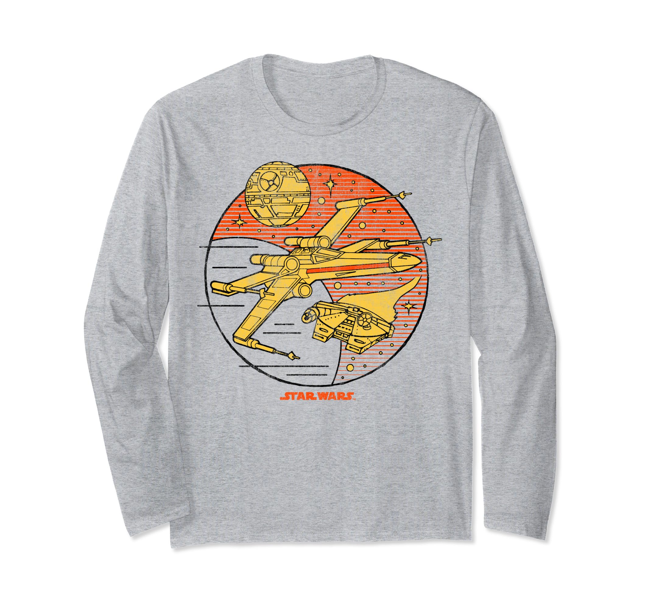 Star Wars X-Wing Falcon Vintage Space Craft Long Sleeve T-Shirt
