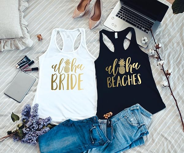 Amazoncom Bachelorette Party Shirts Beach Aloha Beaches