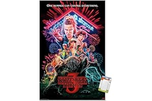 Trends International Netflix Stranger Things: Season 3 - One Sheet Wall Poster, 22.375" x 34", Poster & Mount Bundle