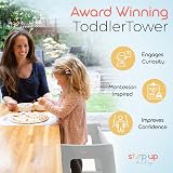 Stepup Baby Toddler Tower Adjustable Step Grey Montessori Stand Kid Stool view 7