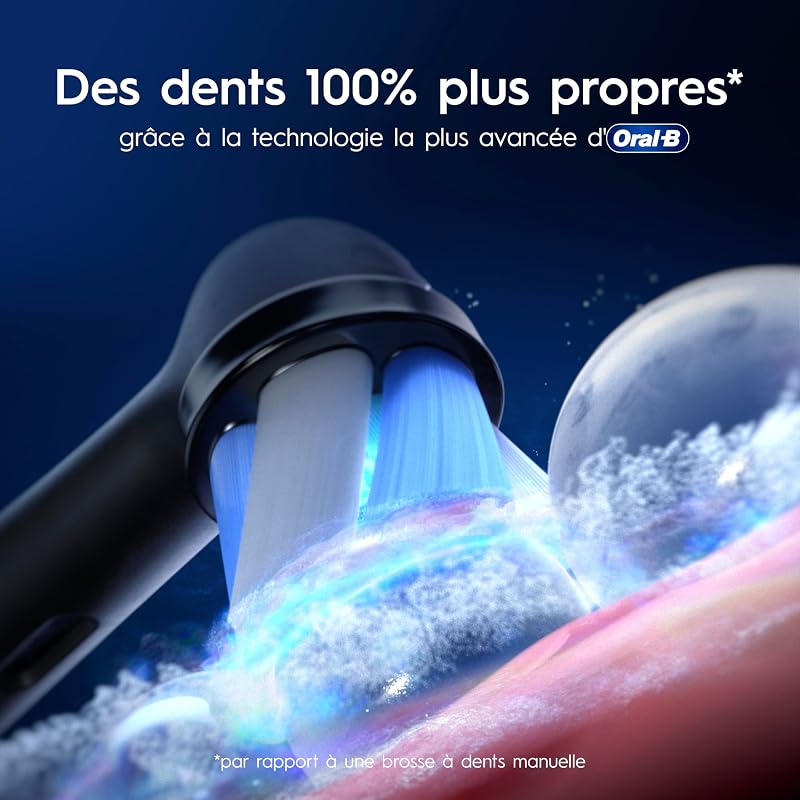 Brosse à Dents Electrique iO 9, 3 Brossettes de Rechange, Noire