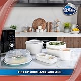 CARE + PROTECT Microwave Plate Cover BPA Free 26.2 cm White view 4