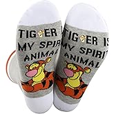 G2TUP Funny Tiger Socks Cartoon Movie Fans Gift Tiger Is My Spirit Animal Socks Animal Lover Merchandise