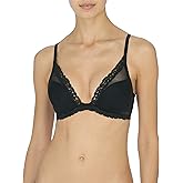 Natori Women's Feathers Luxe Contour Underwire Bra (Black, 38DD)