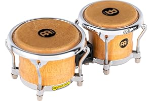Meinl Percussion FWB100SNT-M Free Ride Series Natural Finish Mini Bongos, 3.5-Inch and 4.25-Inch