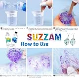 Suzzam Crystal Clear Epoxy Resin Kit 16oz 1:1 474ml Gloves Cups Sticks view 6