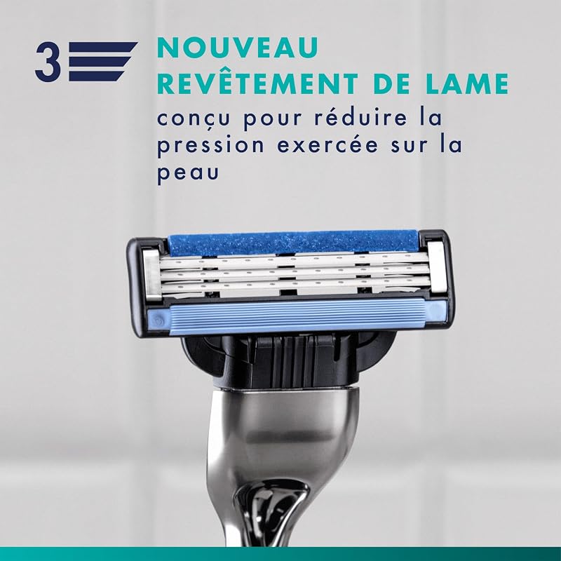 Lames de Rasoir Homme Mach 3, Pack de 24