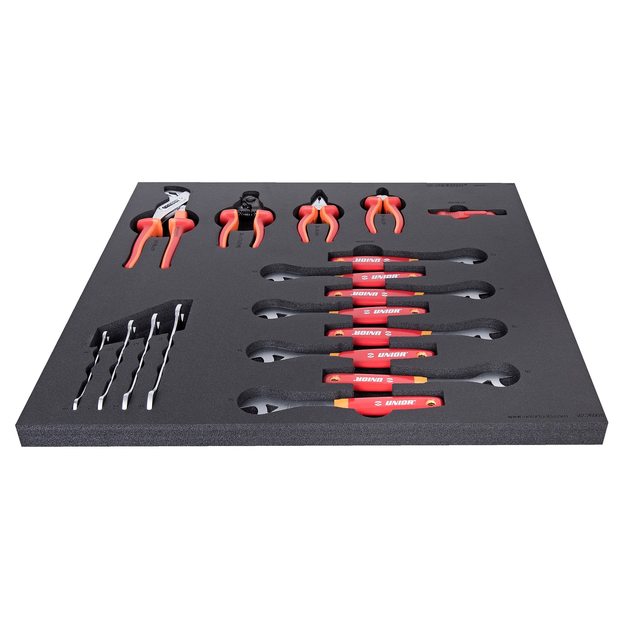 UNIOR Set Of Tools In Tray 2 For 2600b: Red