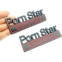 Amazon.com: Porn Star Edition Emblem Car Decals, Porn Star 3D ...