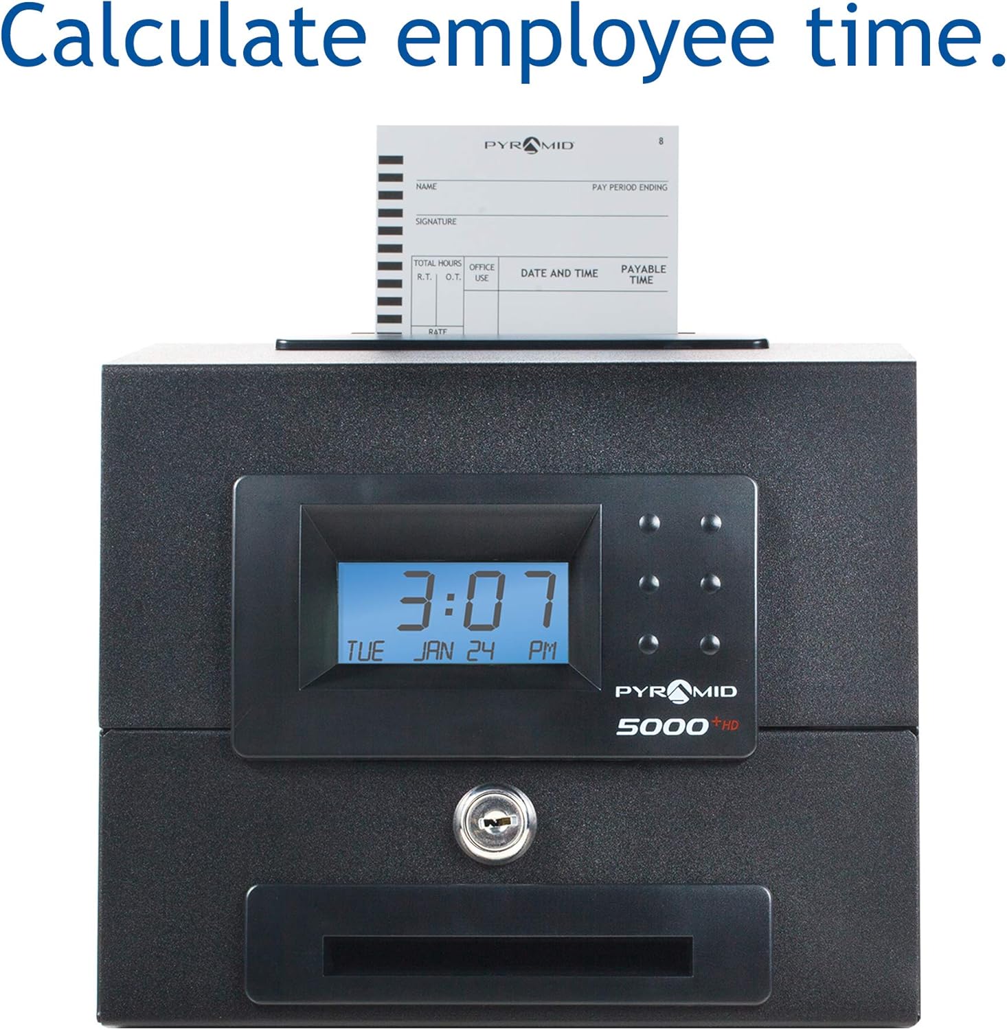 Pyramid 5000HD Heavy Duty Steel Auto Totaling Time Clock - Made in the USA : Electronics