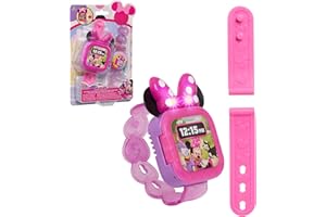 Disney Junior Minnie Mouse Play Smart Watch with Lights and Sounds, 3-pieces, Pretend Play, Kids Toys for Ages 3 Up by Just Play