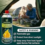 Green Haven 8 Pack EN417 Butane Cartridges for Camping Stoves BBQs view 7