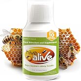 HIVE ALIVE Liquid Bee Feed Concentrate, Fall &amp; Spring, 100ml (10 Hives) | Colonies grew 89%, honey up 40% in independent trials. Beekeepers report fewer winter losses. Syrup fresh 6 months mixed.