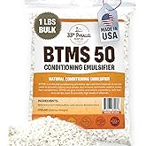 33rd PARALLEL | BTMS 50 (1 LBS / 16 Oz) Conditioning Emulsifier | 100% Natural Plant Derived | Behentrimonium Methosulfate Cetearyl Alcohol Emulsifying Conditioner | Product of USA (1 POUND)