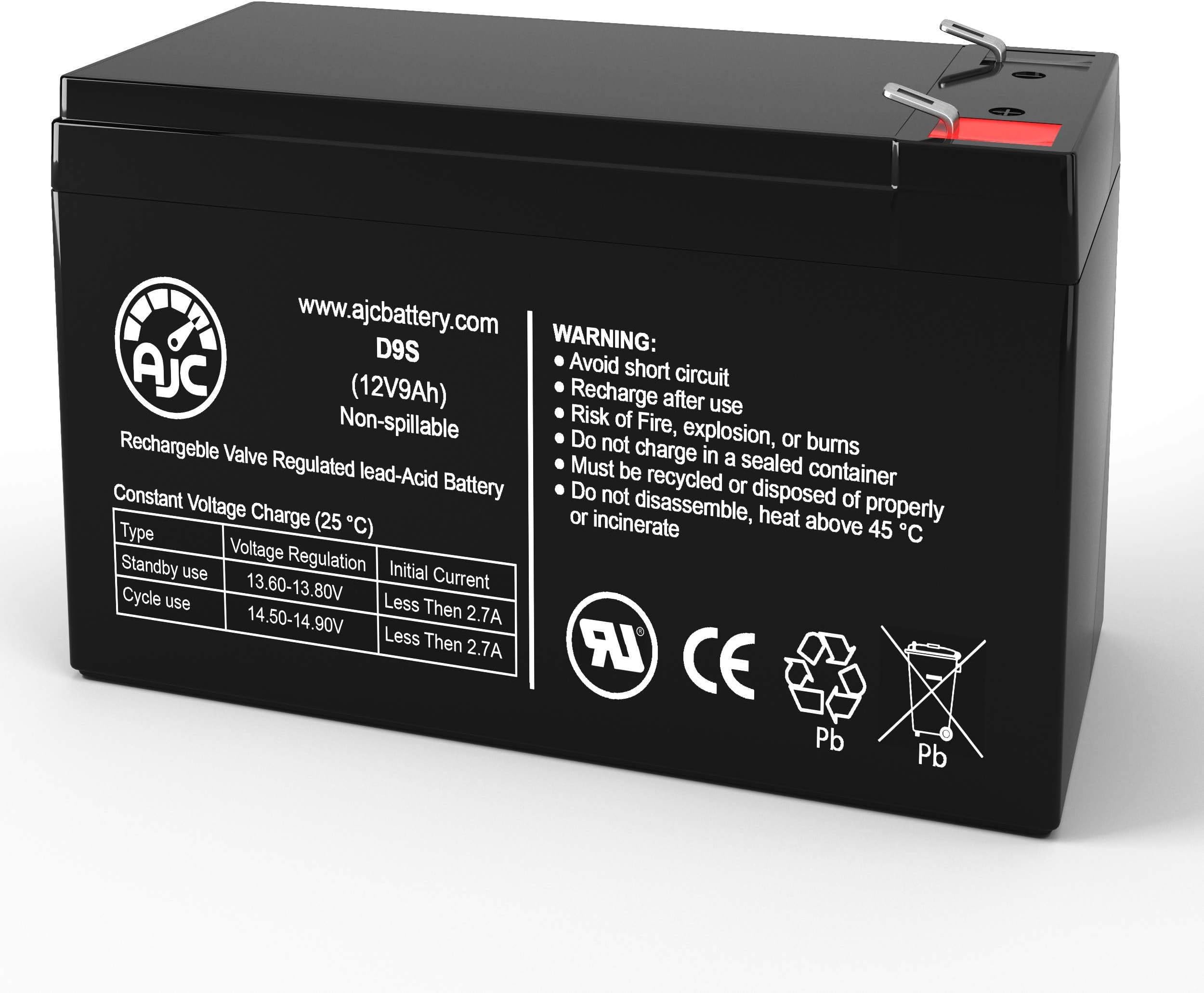 AJC Sunnyway SW1280-F2 12V 9Ah Sealed Lead Acid Battery - This is an Brand Replacement
