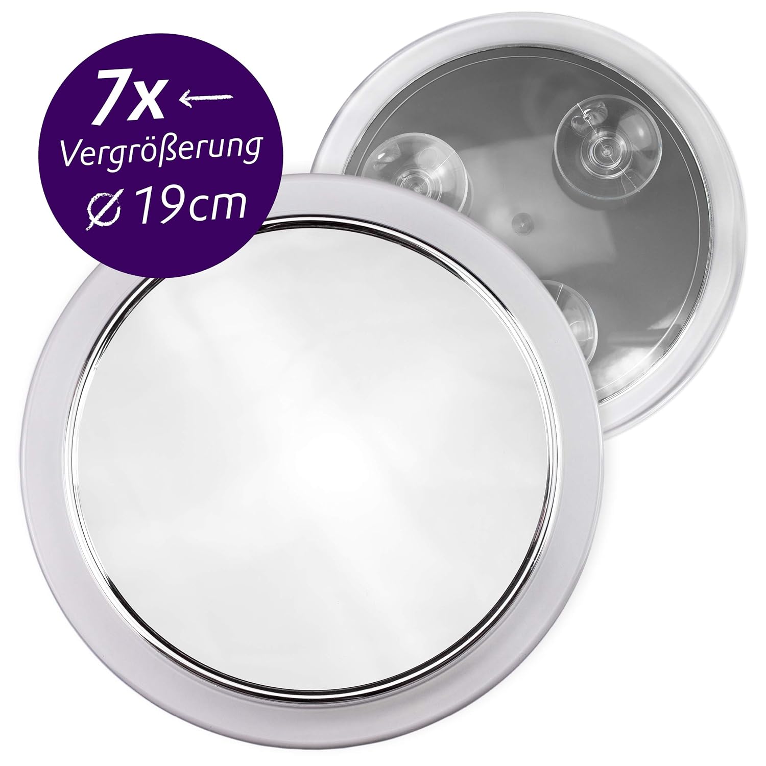 Fantasia 7x Cosmetic Magnifying Mirror, Portable travel Makeup Mirror