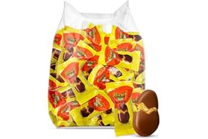 TABOOM Reese Peanut Butter Eggs Snack Size 25 Pack - Easter Milk Chocolate Candy Individually Wrapped Treats for Egg Hunts & Basket Stuffers