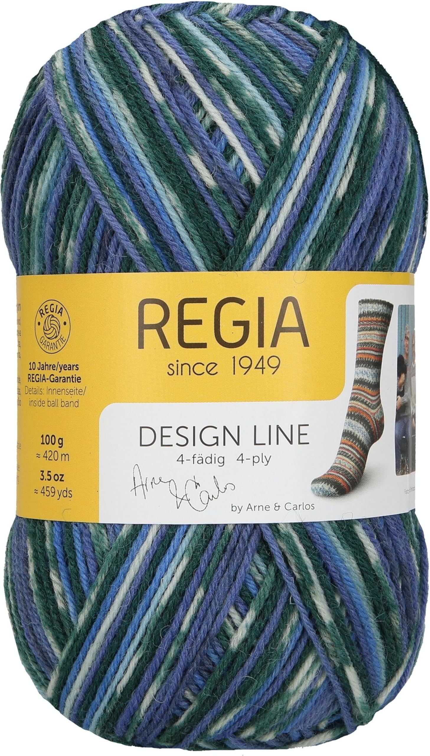 Regia Schachenmayr Design Line 4-Thread, 100G Winter Night Handknitting Yarns