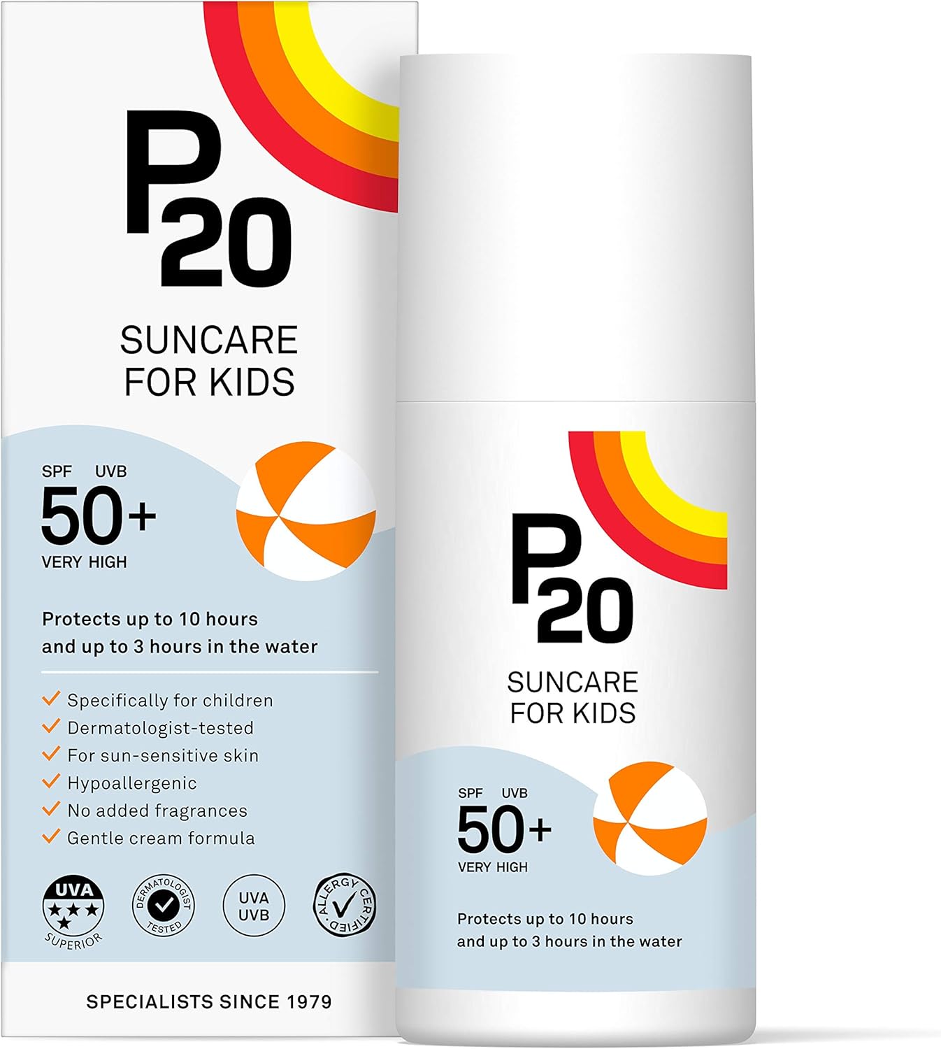 Riemann P20 Sun Cream For Kids SPF50+ 200 ml Long Lasting Protection